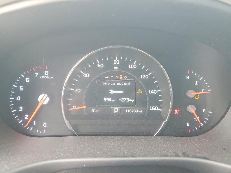 2016 Kia Sorento VIN 5XYPK4A56GG039626 COPART salvage auction — FRONT END, TX - SALVAGE VEHICLE TITLE (P), sold $4,200 on 2026-07-02 (photo 9)
