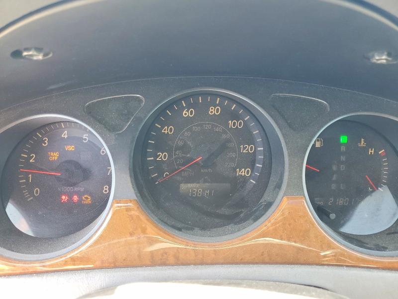 2005 Lexus Es 330 VIN JTHBA30G855067135 COPART salvage auction — REAR END, Ca - Salvage Certificate, sold $475 on 2026-07-07 (photo 9)