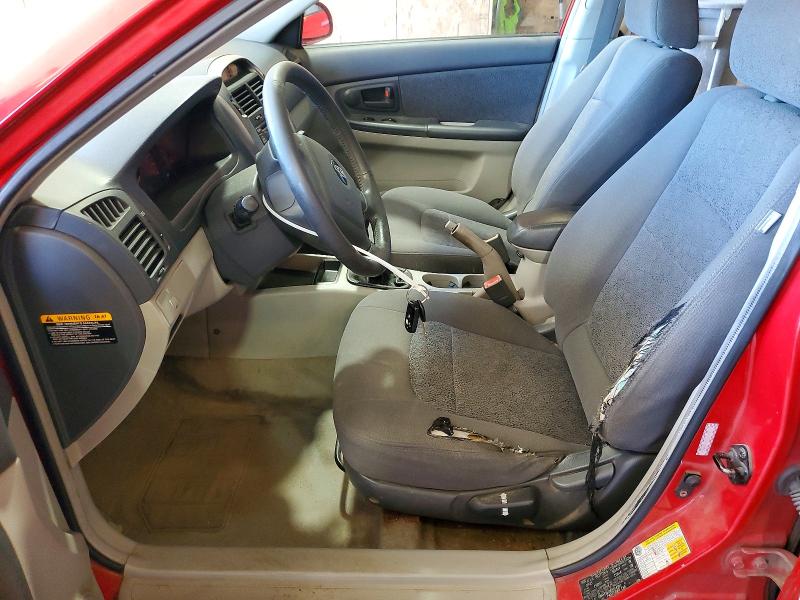 2006 Kia Spectra VIN KNAFE161365244901 COPART salvage auction — MINOR DENT/SCRATCHES, Pa - Non Public Clean Title, sold $200 on 2026-07-09 (photo 7)