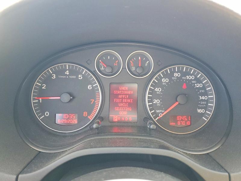 2008 Audi A3 VIN WAUNF78P18A105406 COPART salvage auction — SIDE, Ca - Salvage Certificate, sold $1,100 on 2026-07-08 (photo 9)