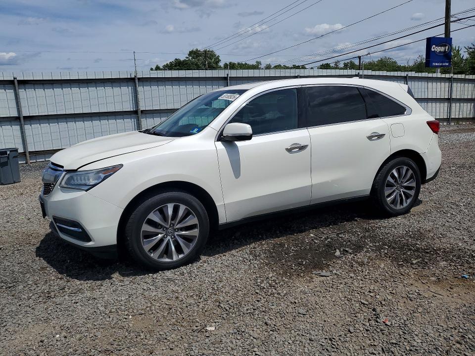 2016 Acura VIN 5FRYD4H40GB047125 COPART salvage auction — FRONT END, NJ - CERT OF TITLE-SALVAGE, sold $3,750 on 2026-07-28 (photo 1)
