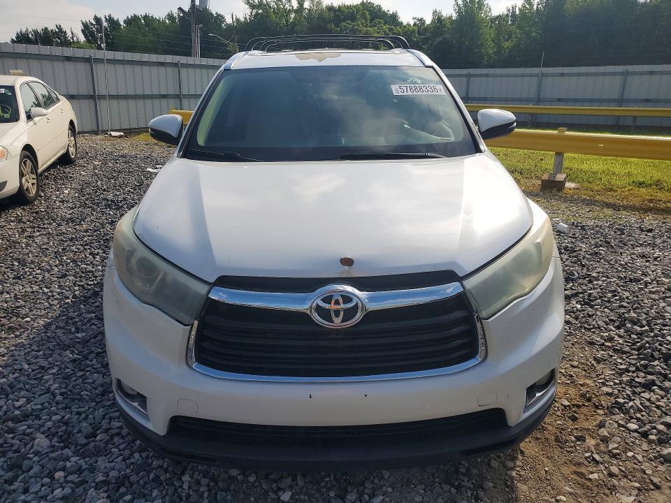 2015 Toyota Highlander VIN 5TDYKRFH9FS066955 COPART salvage auction — MINOR DENT/SCRATCHES, Va - Certificate Of Title, sold $10,800 on 2026-07-30 (photo 5)
