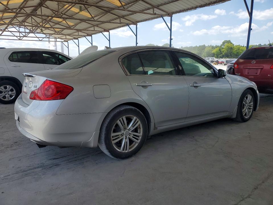 2012 Infiniti G VIN JN1DV6AP1CM810769 COPART salvage auction — FRONT END, GA - CERT OF TITLE-SALVAGE, sold $250 on 2026-07-23 (photo 3)