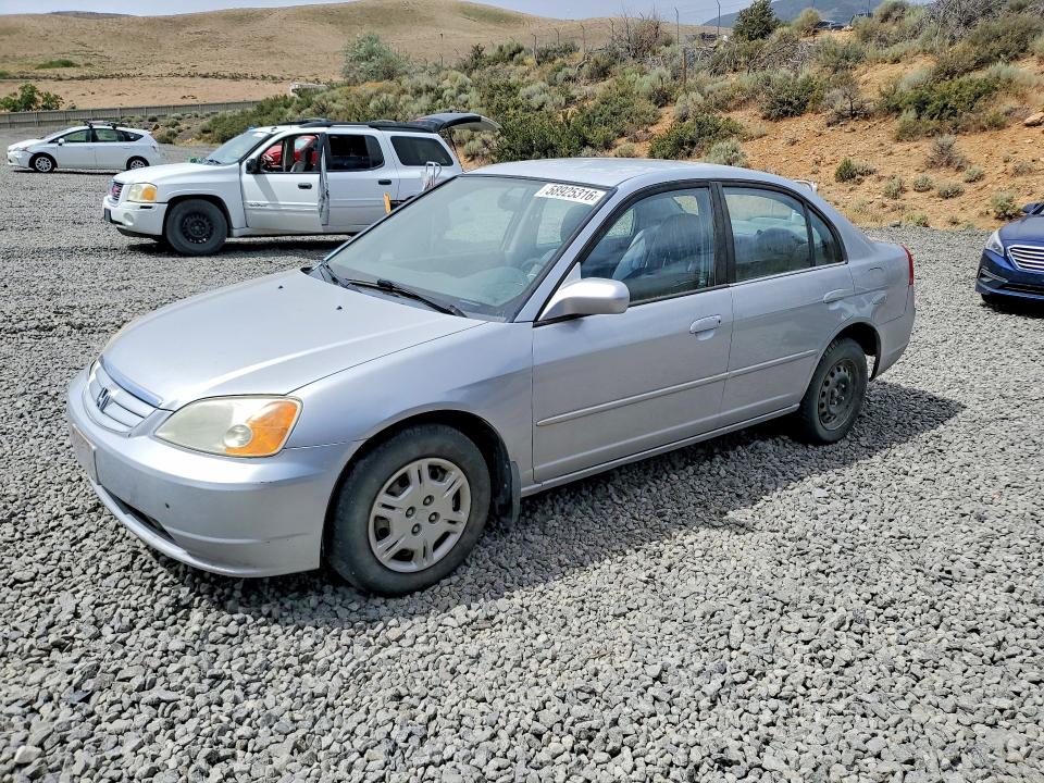 2001 Honda Civic VIN 2HGES16671H920661 COPART salvage auction — MINOR DENT/SCRATCHES, CA - CERTIFICATE OF TITLE, sold $100 on 2026-07-09 (photo 1)