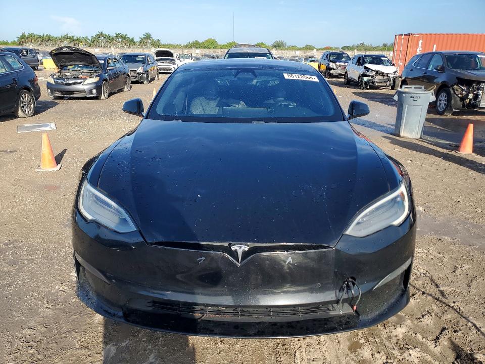 2021 Tesla Model s VIN 5YJSA1E58MF430351 COPART salvage auction — WATER/FLOOD, Fl - Cert Of Title Slvg Rebuildable, sold $9,800 on 2026-07-15 (photo 5)