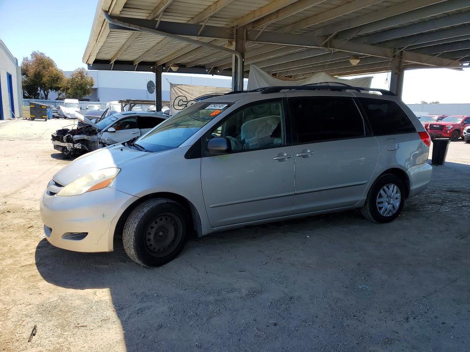 2008 Toyota Sienna VIN 5TDZK23C68S182248 COPART salvage auction — VANDALISM, Ca - Salvage Certificate, sold $550 on 2026-07-07 (photo 1)