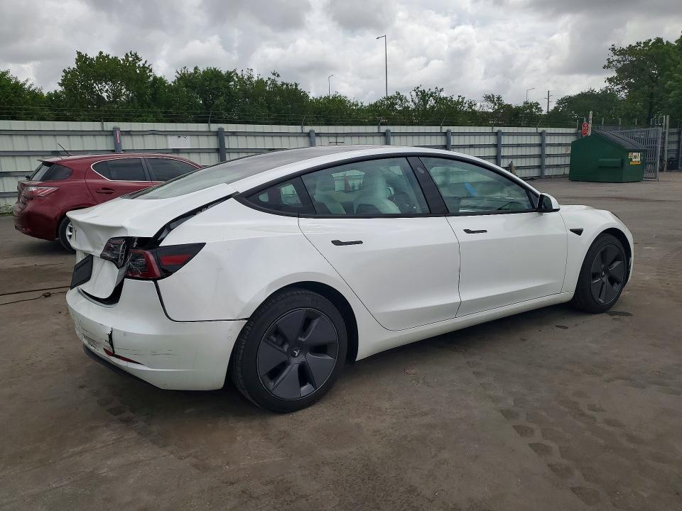 2021 Tesla Model 3 VIN 5YJ3E1EA7MF973146 COPART salvage auction — REAR END, Fl - Cert Of Title Slvg Rebuildable, sold $7,900 on 2026-07-15 (photo 3)