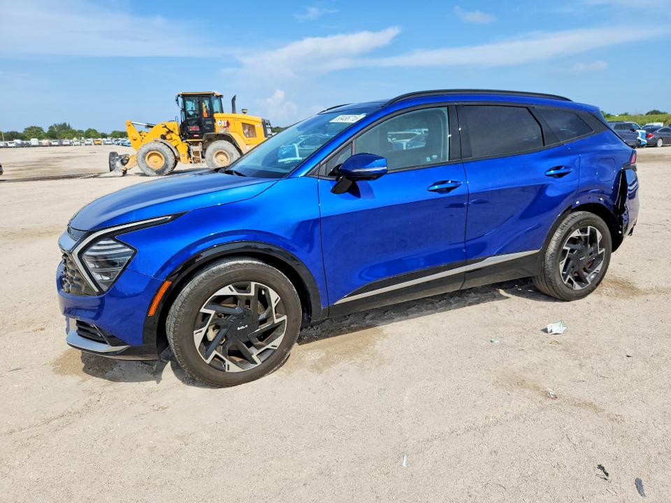 2024 Kia Sportage VIN 5XYK53DF5RG140952 COPART salvage auction — REAR END, Fl - Cert Of Title Slvg Rebuildable, sold $9,800 on 2026-07-09 (photo 1)