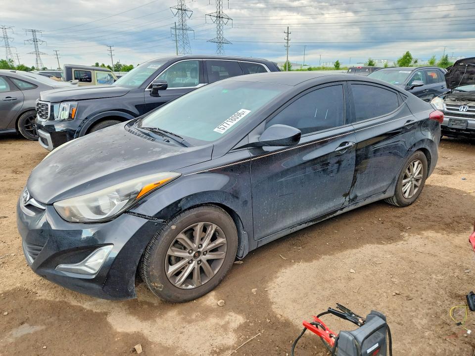 2015 Hyundai Elantra VIN KMHDH4AE1FU228131 COPART salvage auction — MECHANICAL, Fl - Cert Of Title-Rebuilt, sold $750 on 2026-07-30 (photo 1)