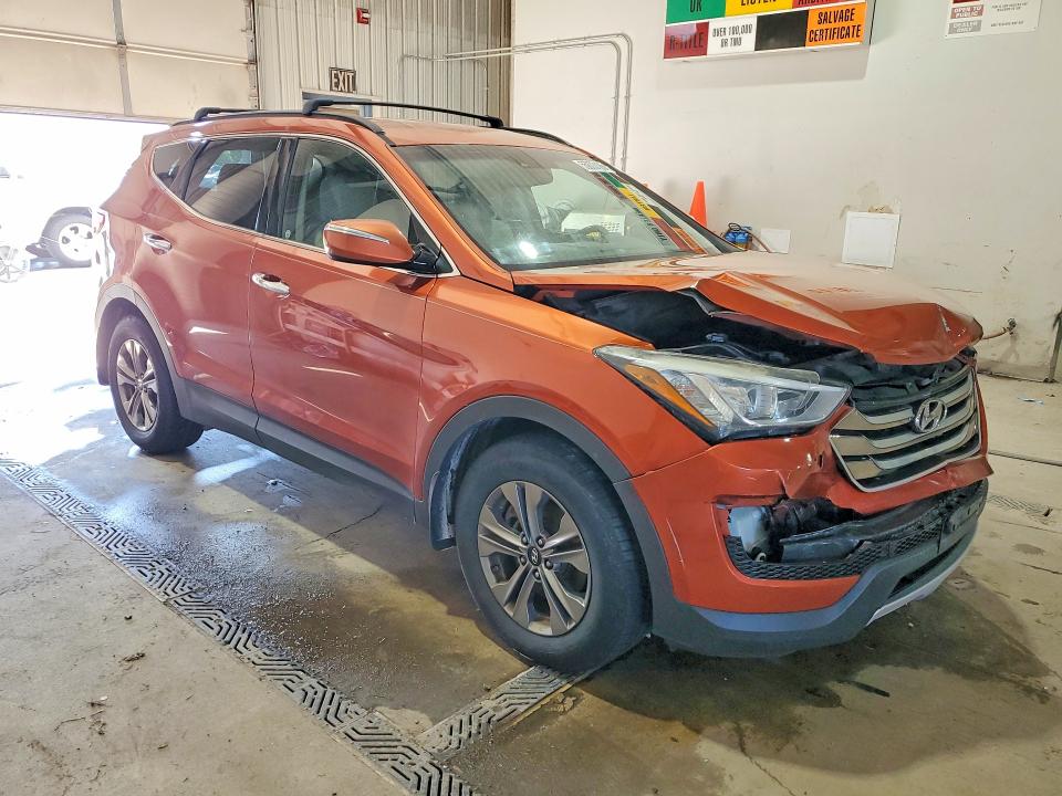 2015 Hyundai Santa fe VIN 5XYZUDLB2FG259303 COPART salvage auction — FRONT END, Pa - Certificate Of Salvage, sold $1,700 on 2026-07-16 (photo 4)