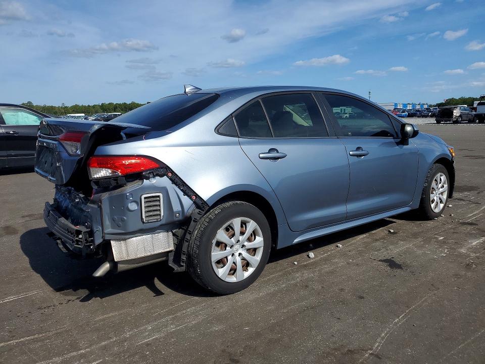 2020 Toyota Corolla VIN JTDEPRAE5LJ050259 COPART salvage auction — REAR END, Fl - Cert Of Title Slvg Rebuildable, sold $5,000 on 2026-07-13 (photo 3)