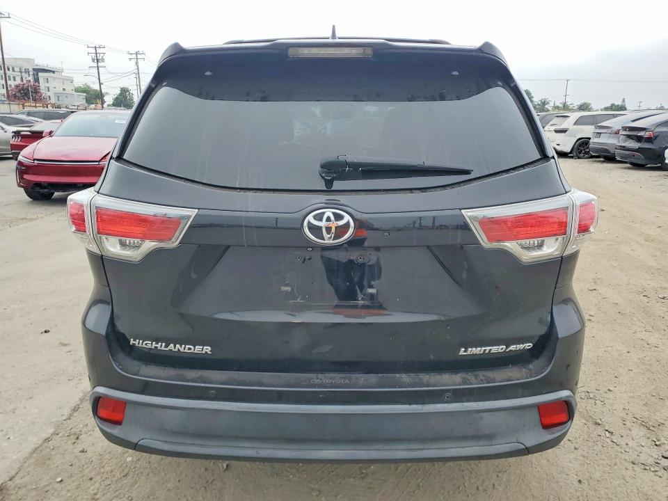 2015 Toyota Highlander VIN 5TDDKRFH0FS145543 COPART salvage auction — MINOR DENT/SCRATCHES, CA - DIS/DLR/EXP ONLY CLEAN TITLE, sold $8,100 on 2026-07-13 (photo 6)