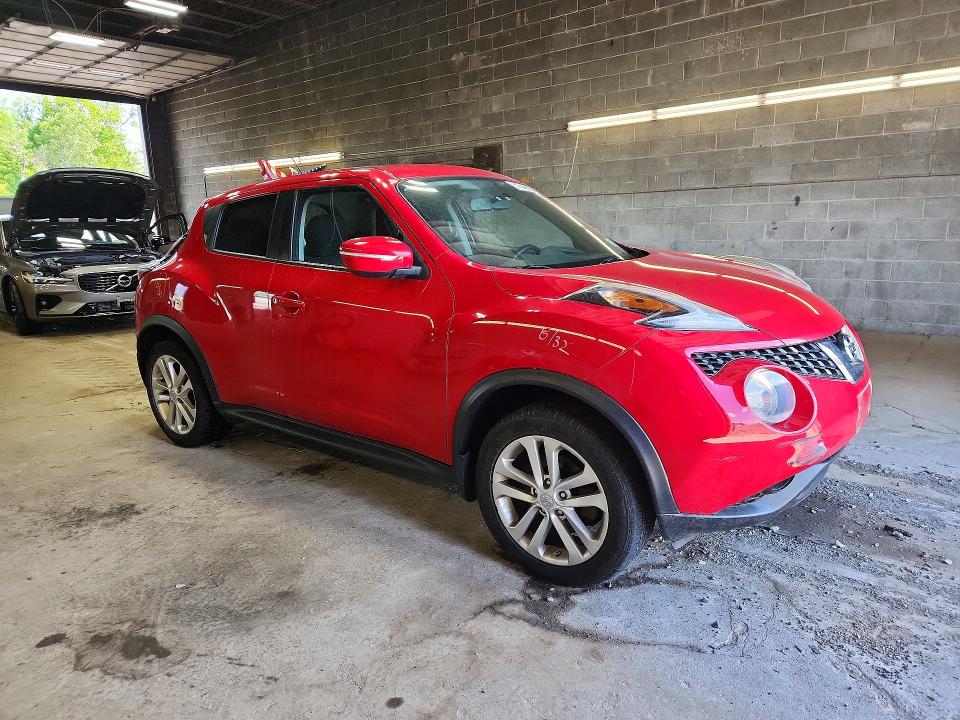 2016 Nissan Juke VIN JN8AF5MV6GT650888 COPART salvage auction — FRONT END, Ny - Mv-907A Salvage Certificate, sold $2,100 on 2026-07-06 (photo 4)