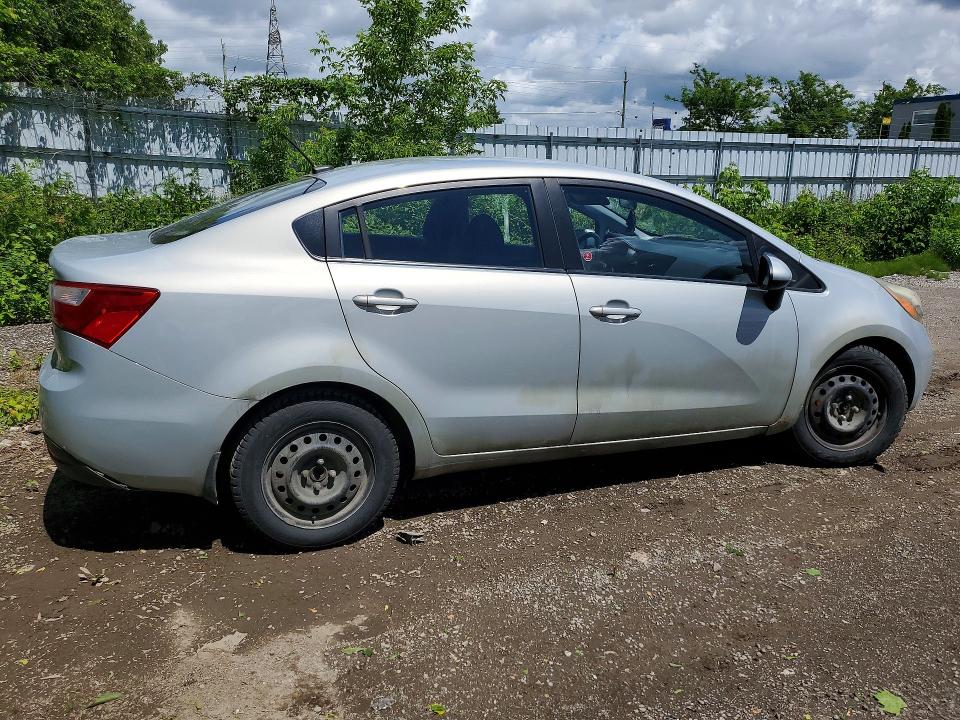 2013 Kia Rio VIN KNADM4A38D6100336 COPART salvage auction — UNDERCARRIAGE, On - Permit No Brand - Unfit, sold $250 on 2026-07-02 (photo 3)