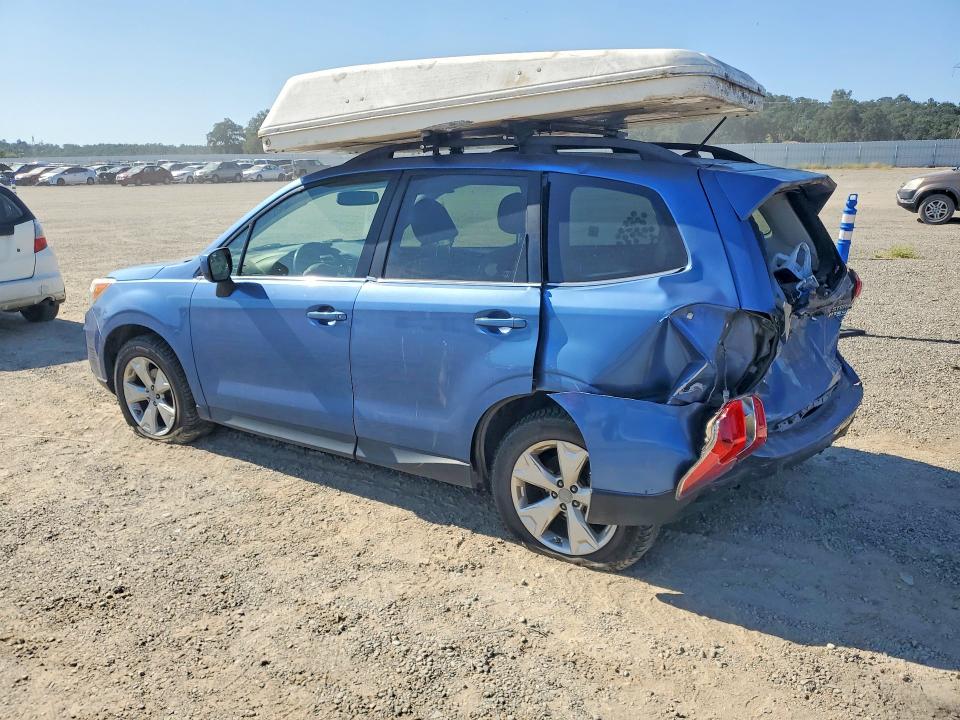 2015 Subaru Forester VIN JF2SJAHC1FH578582 COPART salvage auction — REAR END, Ca - Salvage Certificate, sold $725 on 2026-07-10 (photo 2)