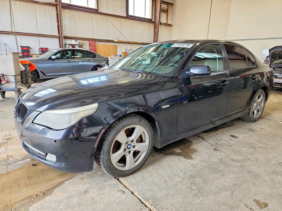 2008 BMW 5 series VIN WBANV13598CZ52071 COPART salvage auction — FRONT END, Ab - Bos - Active, sold $675 on 2026-07-09 (photo 1)