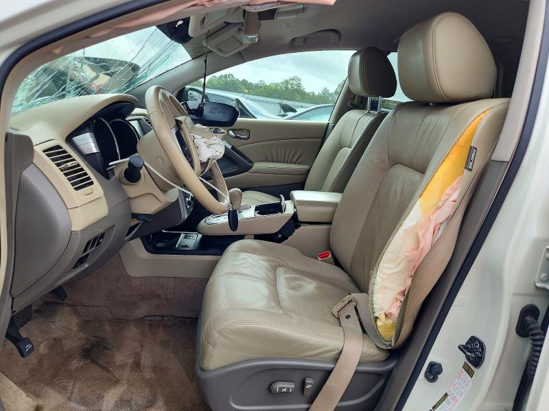 2009 Nissan Murano VIN JN8AZ18UX9W026238 COPART salvage auction — FRONT END, AL - CERT OF TITLE-SALVAGE TITLE, sold $225 on 2026-07-30 (photo 7)