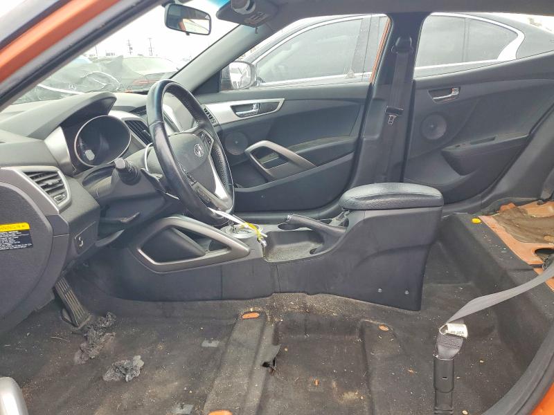 2017 Hyundai Veloster VIN KMHTC6AD0HU306303 COPART salvage auction — VANDALISM, Ca - Salvage Certificate, sold $350 on 2026-07-06 (photo 7)