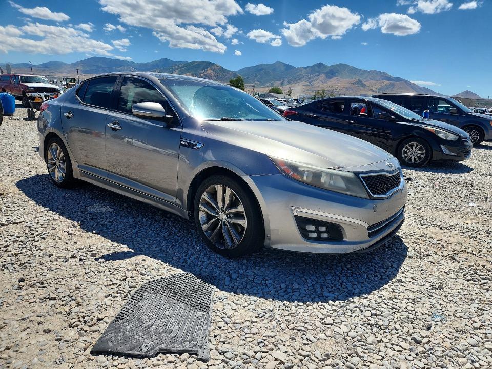 2015 Kia Optima VIN 5XXGR4A61FG395893 COPART salvage auction — FRONT END, Ut - Cert Of Title-Rebuilt/Restored, sold $775 on 2026-07-10 (photo 4)