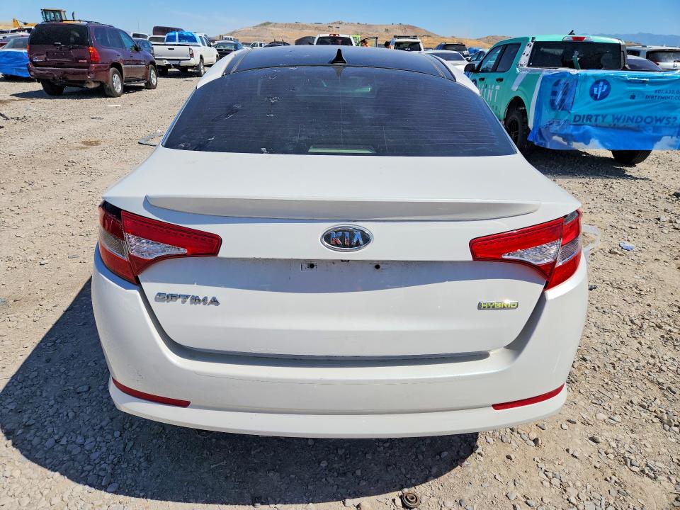 2012 Kia Optima hybrid VIN KNAGM4AD3C5009341 COPART salvage auction — FRONT END, Ut - Salvage Certificate, sold $700 on 2026-07-02 (photo 6)