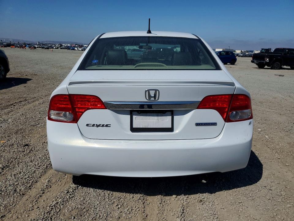 2009 Honda Civic hybrid VIN JHMFA36219S016791 COPART salvage auction — SIDE, Ca - Salvage Certificate, sold $325 on 2026-07-21 (photo 6)