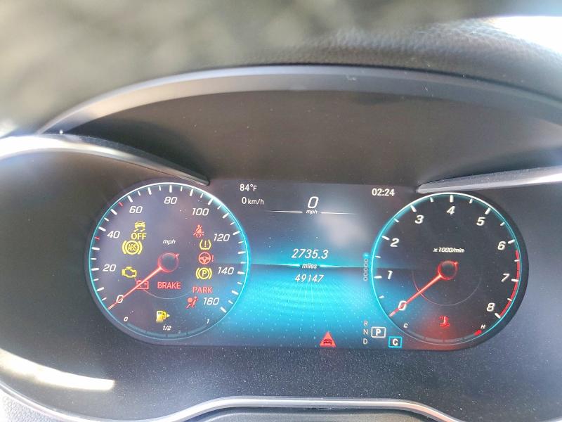 2022 Mercedes-benz Glc class VIN W1N0G8EB8NV351018 COPART salvage auction — FRONT END, Ca - Salvage Certificate, sold $12,900 on 2026-07-31 (photo 9)