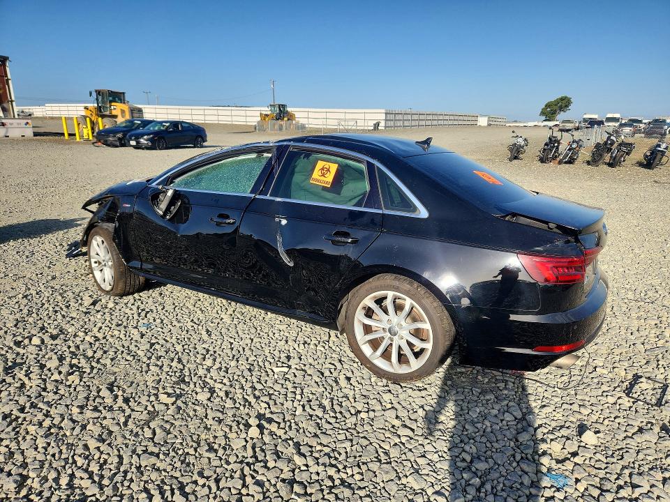 2018 Audi A4 VIN WAULMAF43JA047226 COPART salvage auction — ALL OVER, Ca - Salvage Certificate, sold $500 on 2026-07-27 (photo 2)