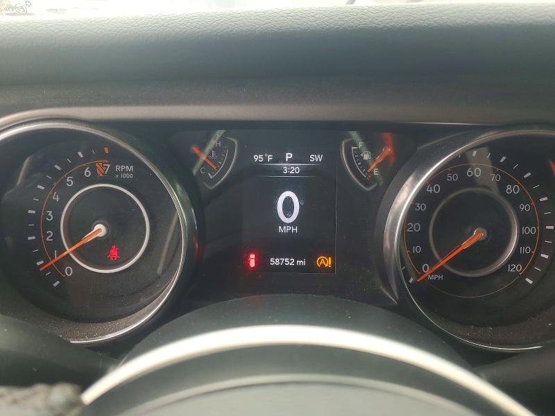 2020 Jeep Wrangler unlimited VIN 1C4HJXDGXLW235796 COPART salvage auction — MINOR DENT/SCRATCHES, MO - CERTIFICATE OF TITLE, sold $17,100 on 2026-07-16 (photo 9)