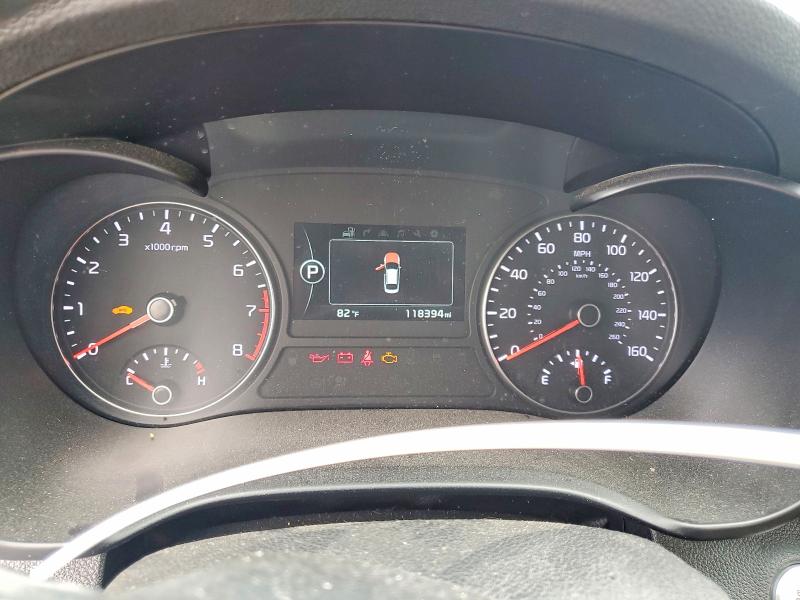 2016 Kia Optima VIN 5XXGV4L27GG020033 COPART salvage auction — WATER/FLOOD, Oh - Cert Of Title-Salvage Flood, sold $250 on 2026-07-17 (photo 9)