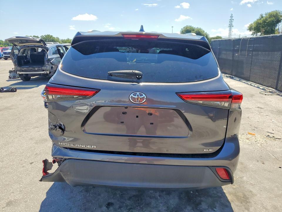2022 Toyota VIN 5TDGZRAH5NS105683 COPART salvage auction — REAR END, FL - CERTIFICATE OF DESTRUCTION, sold $15 on 2026-07-30 (photo 6)