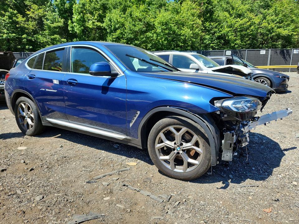 2022 BMW X4 VIN 5UX33DT07N9L96355 COPART salvage auction — FRONT END, Pa - Certificate Of Salvage, sold $13,600 on 2026-07-31 (photo 4)