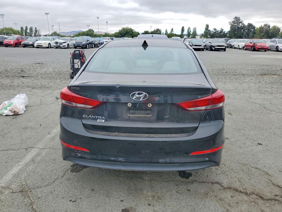 2017 Hyundai Elantra VIN 5NPD74LF9HH125789 COPART salvage auction — VANDALISM, Ca - Salvage Certificate, sold $1,500 on 2026-07-10 (photo 6)