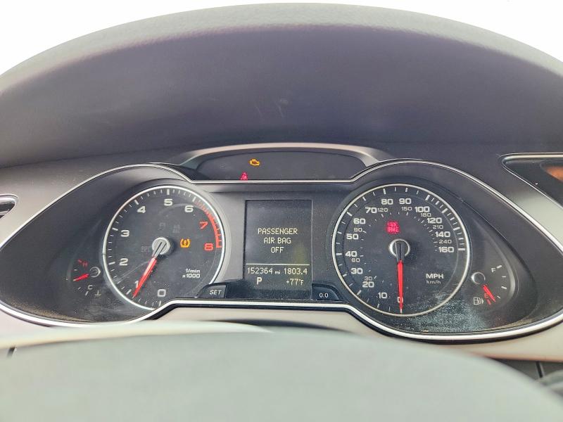 2013 Audi A4 VIN WAUBFAFL9DN025550 COPART salvage auction — MECHANICAL, Nc - Dealer Only Clean Title, sold $550 on 2026-07-13 (photo 9)