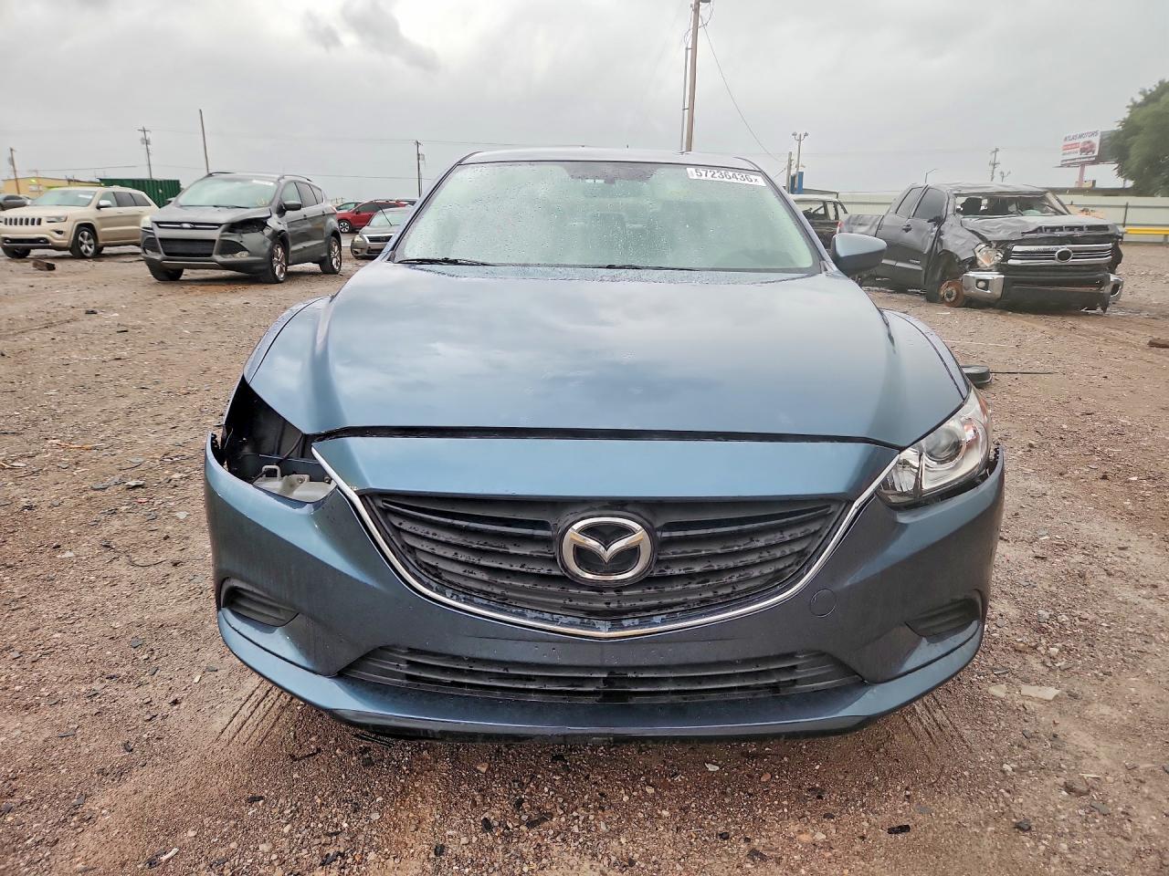 2016 Mazda 6 VIN JM1GJ1U51G1422399 COPART salvage auction — Front End, OK - CERT OF TITLE-SALVAGE, sold $3,650 on 2020-09-18 (photo 5)