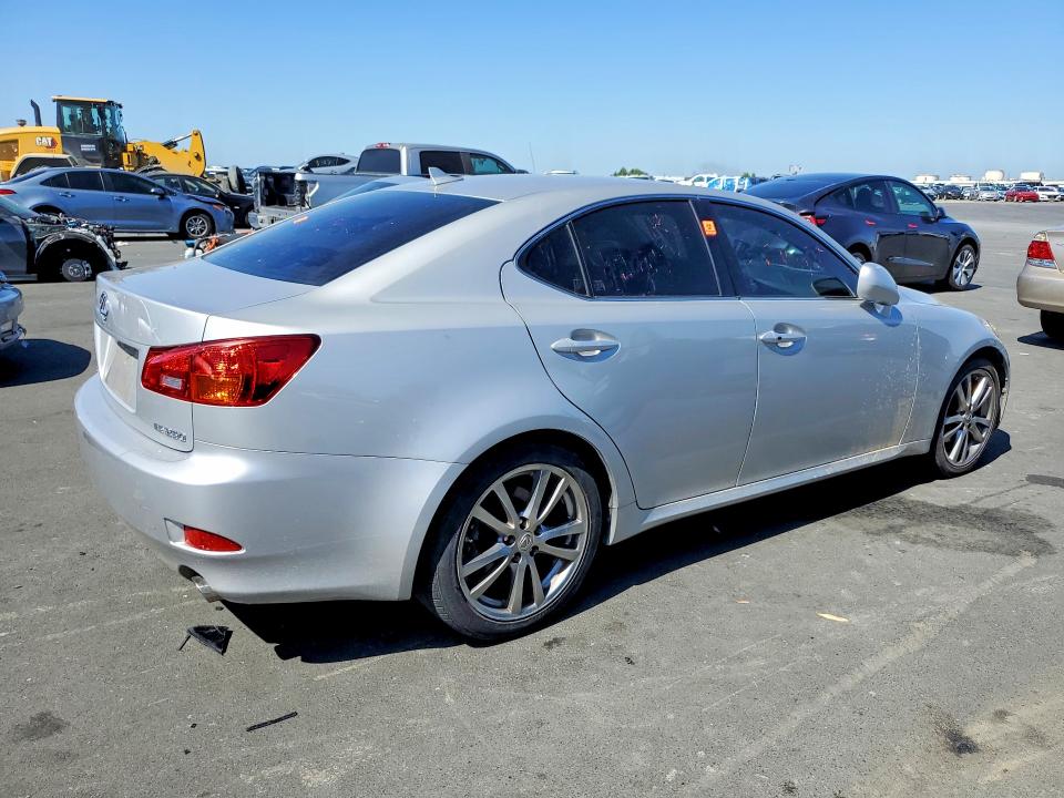 2008 Lexus Is 250 VIN JTHBK262X82076749 COPART salvage auction — WATER/FLOOD, CA - SALVAGE CERTIFICATE, sold $250 on 2026-07-13 (photo 3)