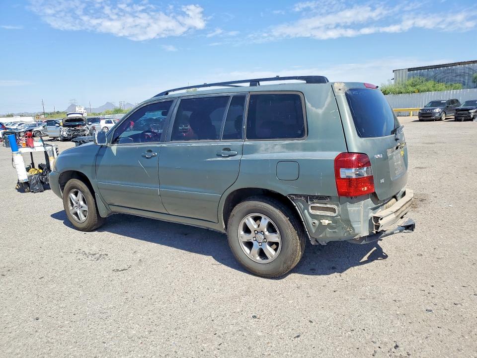 2005 Toyota Highlander VIN JTEDP21A550084416 COPART salvage auction — REAR END, Az - Cert Of Title - Salvage, sold $875 on 2026-07-17 (photo 2)