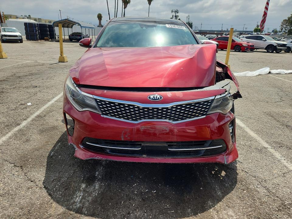 2016 Kia Optima VIN 5XXGW4L2XGG074388 COPART salvage auction — FRONT END, Ca - Dis/Dlr/Exp Only Clean Title, sold $825 on 2026-07-17 (photo 5)