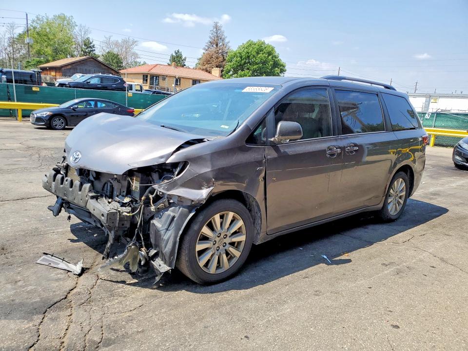 2017 Toyota VIN 5TDDZ3DC7HS155117 COPART salvage auction — FRONT END, Co - Public - Salvage Title, sold $1,600 on 2026-07-30 (photo 1)