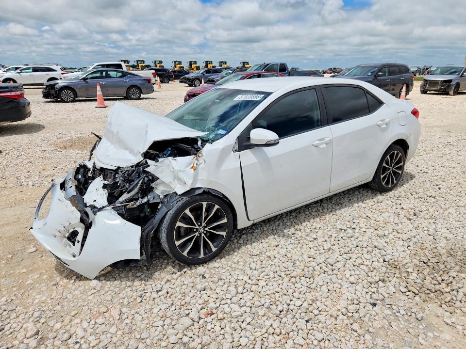 2017 Toyota VIN 5YFBURHE6HP599599 COPART salvage auction — FRONT END, TX - SALVAGE VEHICLE TITLE (P), sold $1,000 on 2026-07-02 (photo 1)