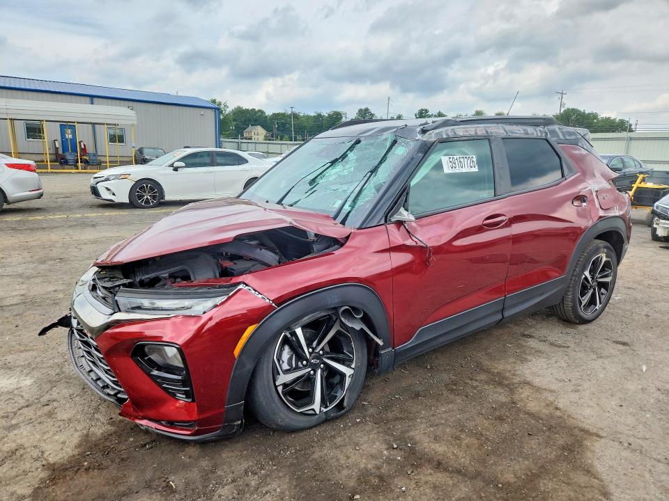 2022 Chevrolet Trailblazer VIN KL79MTSL1NB102890 COPART salvage auction — ROLLOVER, Pa - Certificate Of Salvage, sold $1,350 on 2026-07-14 (photo 1)