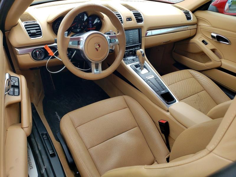 2014 Porsche Cayman VIN WP0AA2A89EK174596 COPART salvage auction — FRONT END, In - Cert Of Title-Salvage Title, sold $18,800 on 2026-07-21 (photo 8)