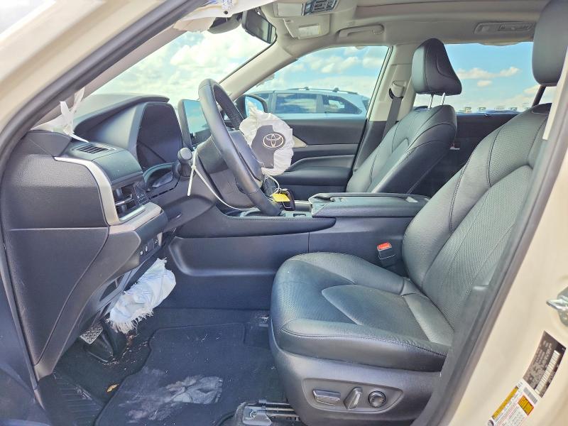 2024 Toyota Highlander VIN 5TDAAAB50RS048088 COPART salvage auction — FRONT END, Tx - Salvage Vehicle Title, sold $12,900 on 2026-07-16 (photo 7)
