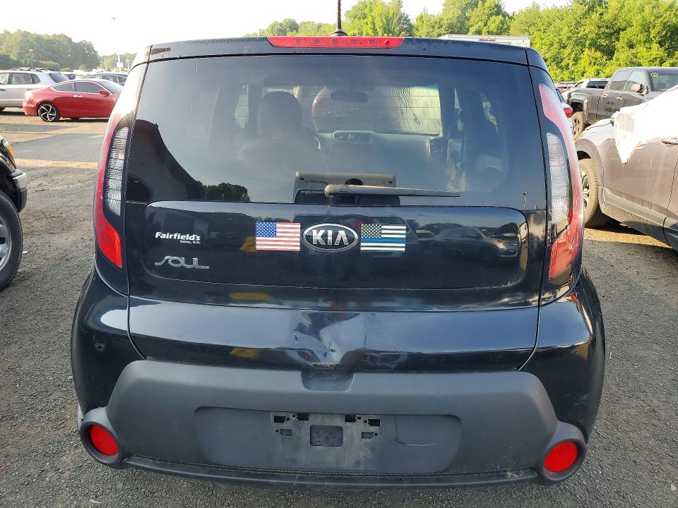 2015 Kia Soul VIN KNDJN2A23F7180043 COPART salvage auction — REAR END, Vt - Certificate Of Title (P), sold $950 on 2026-07-27 (photo 6)