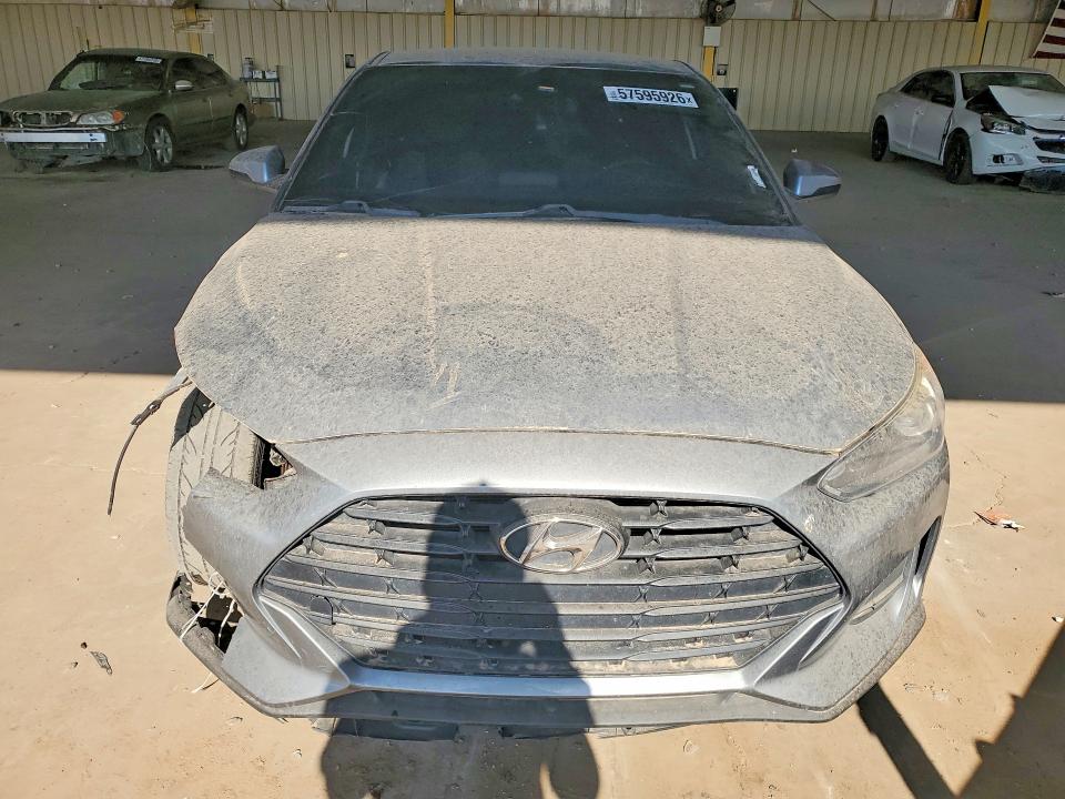 2019 Hyundai Veloster VIN KMHTG6AF9KU017269 COPART salvage auction — FRONT END, Az - Certificate Of Title, sold $3,400 on 2026-07-20 (photo 5)
