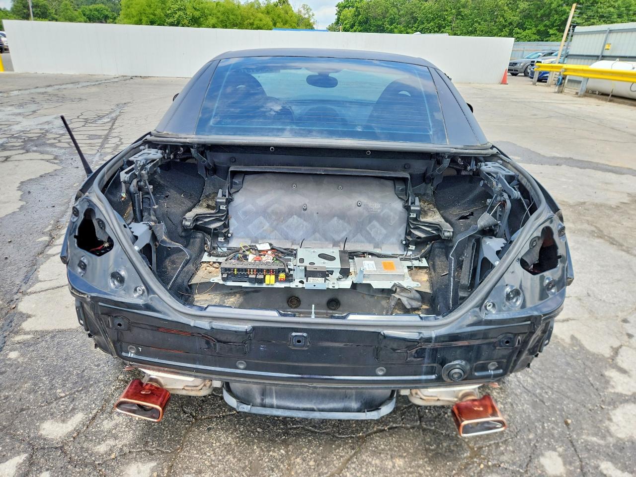 2009 Mercedes-Benz SLK-Class VIN WDBWK54F19F192490 COPART salvage auction — Front End, TX - SALVAGE VEHICLE TITLE, sold $300 on 2026-07-01 (photo 6)