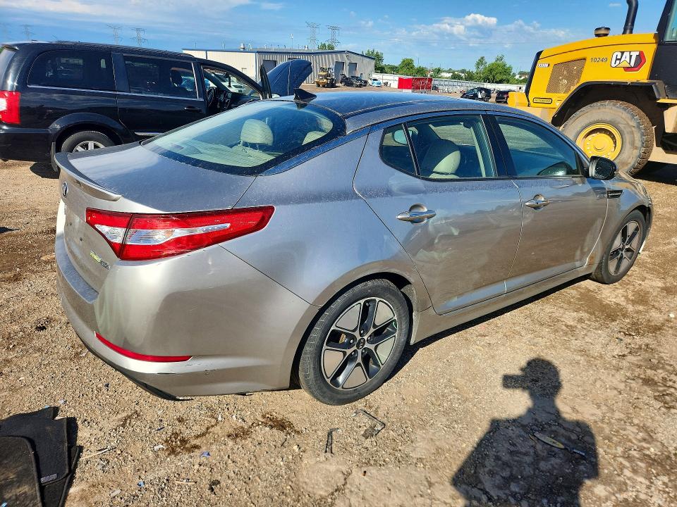 2013 Kia Optima VIN KNAGM4AD6D5054498 COPART salvage auction — REAR END, Il - Salvage Certificate, sold $250 on 2026-07-28 (photo 3)