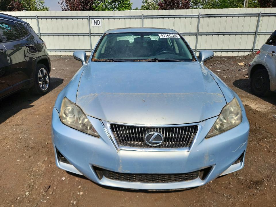 2011 Lexus Is 250 VIN JTHCF5C25B5045834 COPART salvage auction — REAR END, Ct - Certificate Of Title, sold $500 on 2026-07-24 (photo 5)