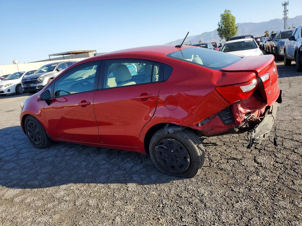 2013 Kia Rio VIN KNADM4A31D6174469 COPART salvage auction — REAR END, Nv - Salvage Title, sold $750 on 2026-07-22 (photo 2)
