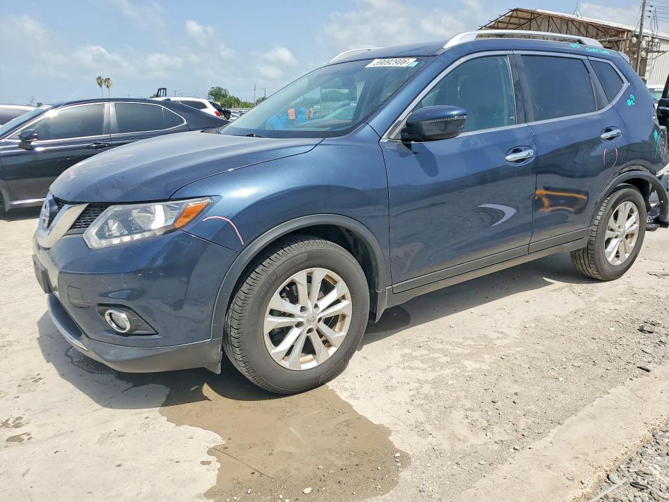 2016 Nissan Rogue VIN KNMAT2MT9GP667503 COPART salvage auction — REAR END, Tx - Salvage Vehicle Title, sold $2,750 on 2026-07-14 (photo 1)