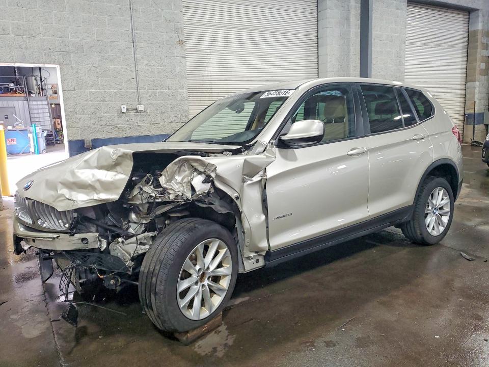 2014 BMW X3 VIN 5UXWX9C54E0D23204 COPART salvage auction — FRONT END, Mn - Cert Of Title-Salvage, sold $225 on 2026-07-28 (photo 1)